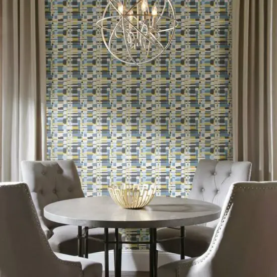 RoomMates Retro Plaid Peel & Stick Wallpaper {4}