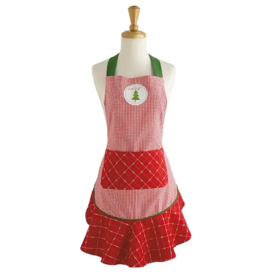 DII&reg; Merry Christmas Ruffle Apron {4}