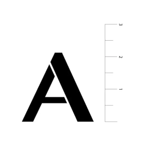 2" Modern Sans Serif Alphabet Stencils by Craft Smart&reg; {4}