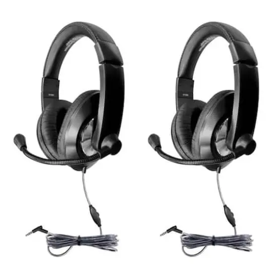 HamiltonBuhl&reg; Smart-Trek&trade; Deluxe Stereo Headset with Gooseneck Microphone, 2ct. {1}