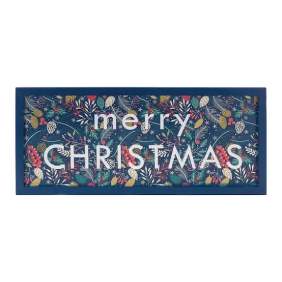 Artistic Berry & Pinecone Merry Christmas Hanging Wall D&eacute;cor {1}