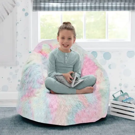 Delta Children 21" Cozee Fluffy Chair Tie Dye {4}