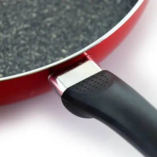 Oster Merrion 12" Red Aluminum Frying Pan With Bakelite Handle {11}