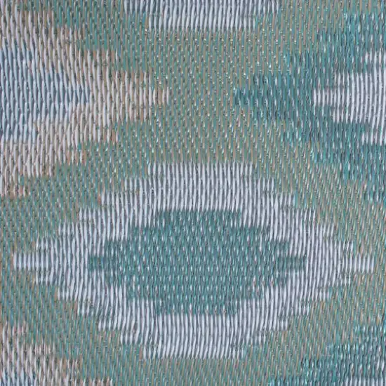DII&reg; Green Ikat Outdoor Rug, 4ft. x 6ft. {3}