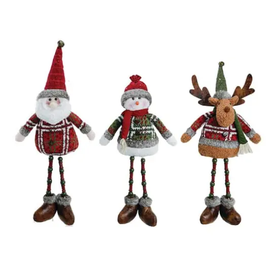 Santa's Workshop 17.5" Xmas Time Sitters Set {1}