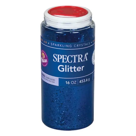 Pacon&reg; Spectra&reg; Glitter Sparkling Crystals, 2ct. Blue {4}