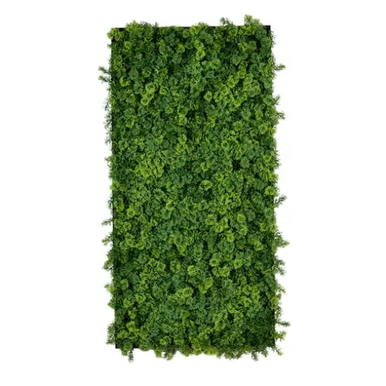 20" x 40" Framed Irish Green Meadow Artificial Living Wall Art Panel {1}