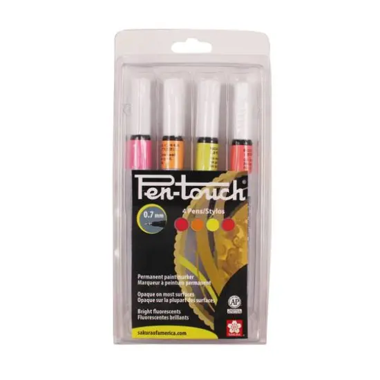 Sakura&reg; Pentouch&trade; Fluorescent Paint Marker Set, Fine {1}
