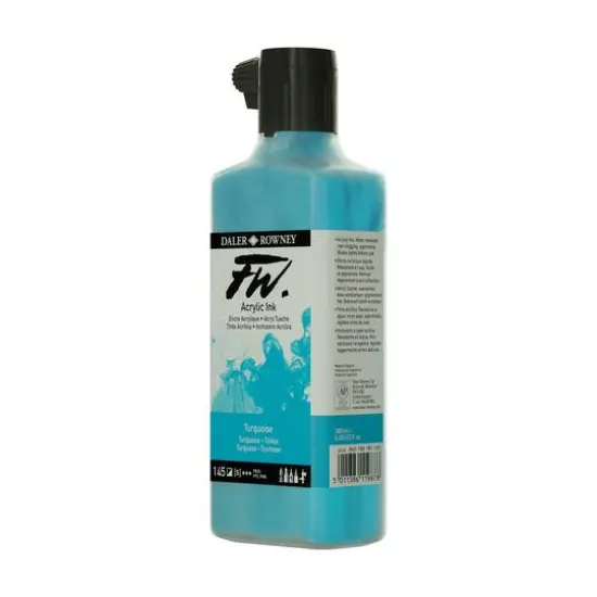Daler-Rowney&reg; FW Acrylic Artists Ink, 6oz. 145 Turquoise {5}