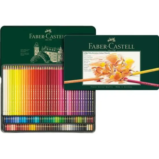 Faber-Castell&reg; Polychromos&reg; 120 Color Pencil Tin Set {4}