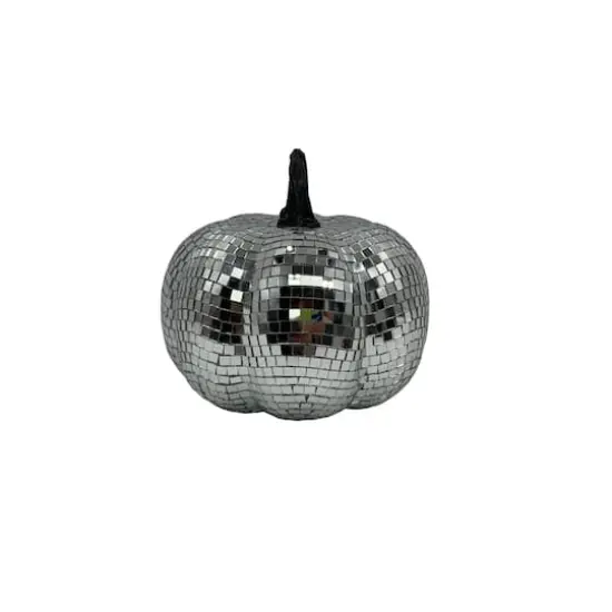 6" Disco Pumpkin Tabletop D&eacute;cor by Ashland&reg; Silver {3}