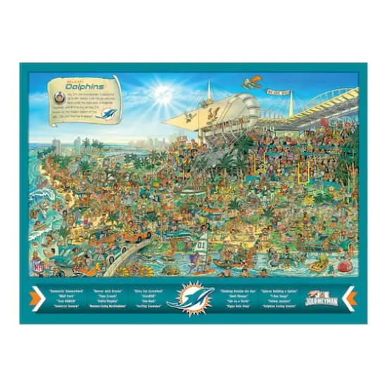 Joe Journeyman NFL 500 Piece Jigsaw Puzzle Miami Dolphins {6}