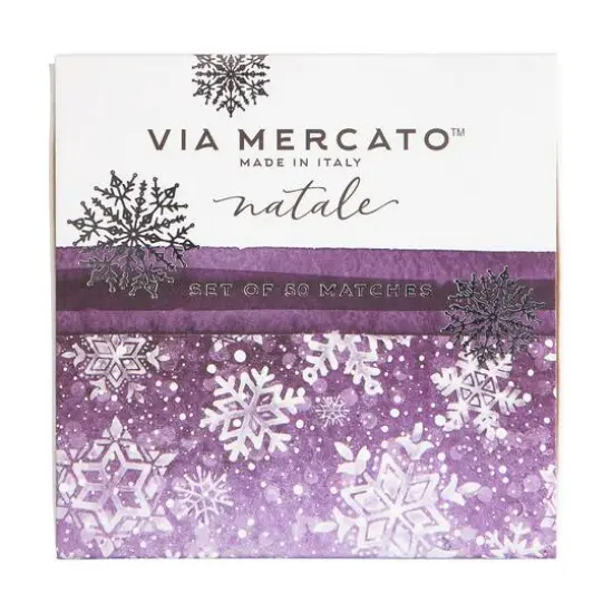 European Soaps Falling Snow Natale Match Box Set, 50ct. {1}
