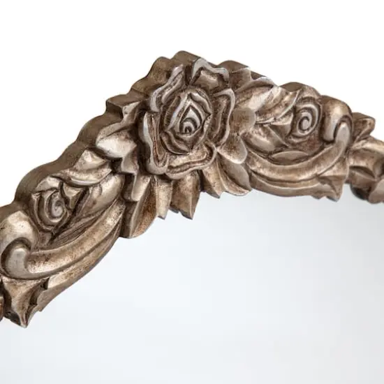 Habitat Alaric 21.5" Pewter Rosette Framed Mirror {4}