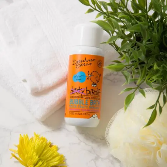 European Soaps Fruity Mandarin Dirty Birdie Bubble Bath {4}