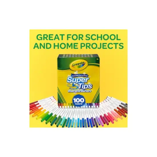 Crayola&reg; Super Tips 100 Color Washable Markers {8}