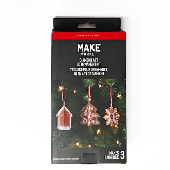 3D Gingerbread Ornament Diamond Art Kit by Make Market&reg; {4}