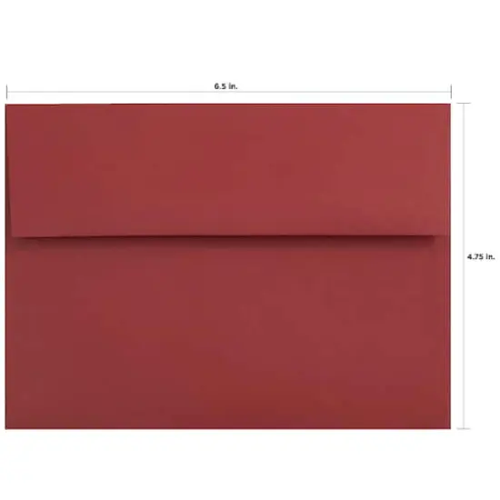 JAM Paper 4.75" x 6.5" Assorted Colors Premium Invitation Envelopes, 125ct. {6}