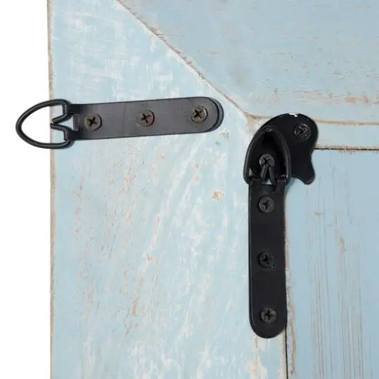 48" White Wood Farmhouse Wall Mirror {5}