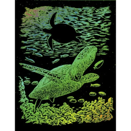 Royal & Langnickel&reg; Engraving Art&trade; Sea Turtle Rainbow Foil Kit {3}