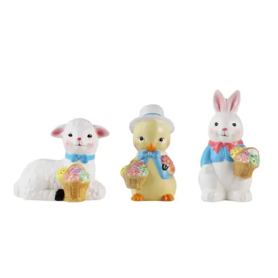 Mr. Cottontail Mini Ceramic Figurines Set {1}