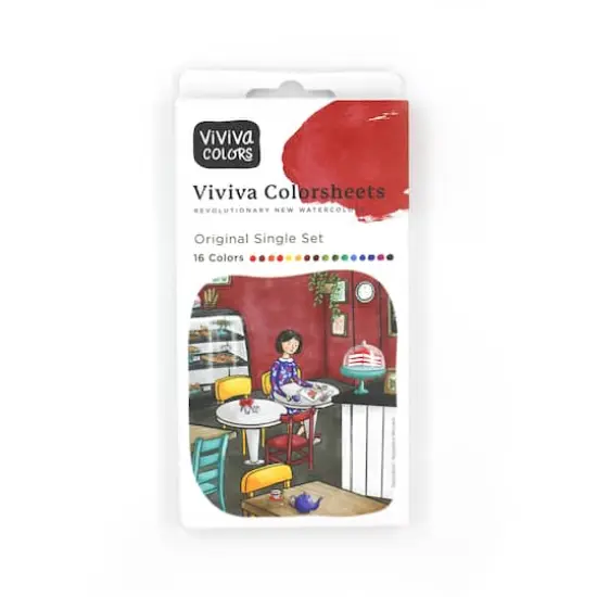 Viviva Colorsheet Original Single 16-Color Watercolor Set {1}