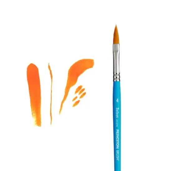 Princeton&trade; Select&trade; Artiste Series 3750 Short Handle Pointed Filbert Brush {4}