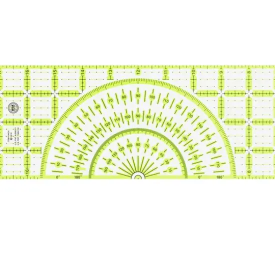 OmniAngle&trade; by Omnigrid&reg; 4" x 24" Protractor Ruler {3}