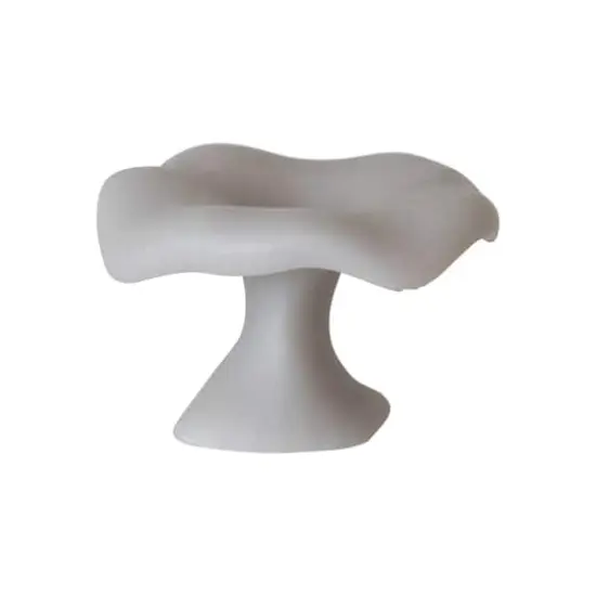 Hello Honey&reg; Large Unscented Mushroom-Shaped Candle Gray {1}