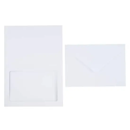 White Frame Cards & Envelopes by Recollections&trade;, 5" x 7" {3}