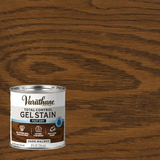 Varathane&reg; Total Control Water-Based Gel Stain Dark Walnut {3}