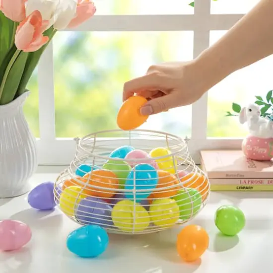 Glitzhome&reg; 6 Colors Easter Plastic Fillable Eggs, 90ct. {6}