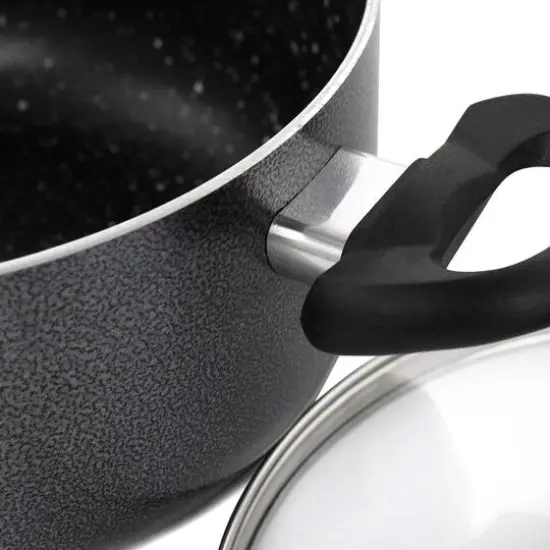 Oster Pallermo 5qt. Charcoal Aluminum Dutch Oven with Lid {3}