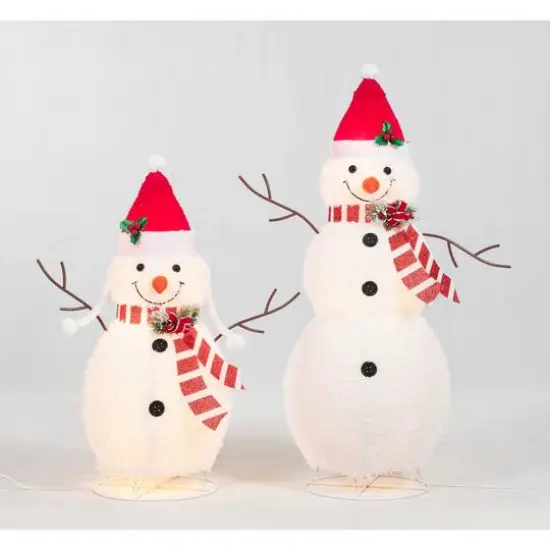2-Piece Pop-Up Snowmen Sculpture Set {3}