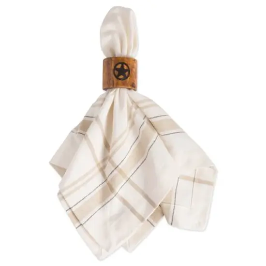 Lone Star Wood Napkin Ring, 6ct. {4}