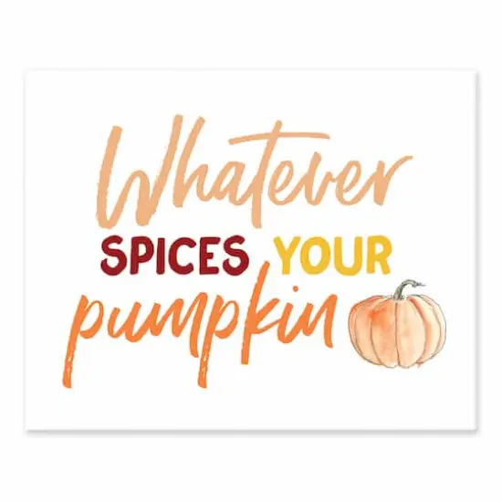 Whatever Spices Your Pumpkin Tabletop Canvas {1}