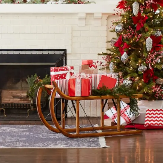 39" Wooden Sled D&eacute;cor {3}