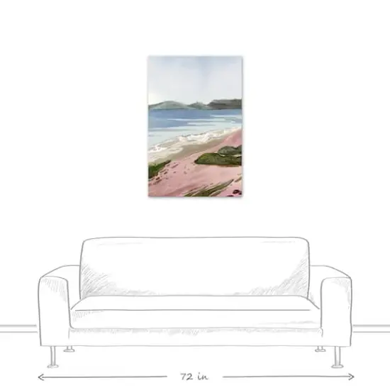 Solitude Beach 24" x 36" Canvas Wall Art {4}