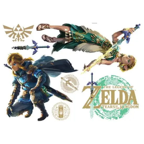 RoomMates The Legend of Zelda&trade;: Tears of the Kingdom Zelda & Link Wall Decals {6}