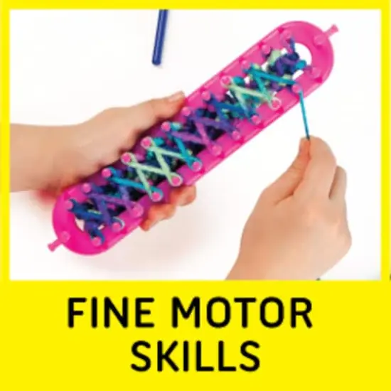 Creativity for Kids Quick Knit Button Scarf Kit {6}