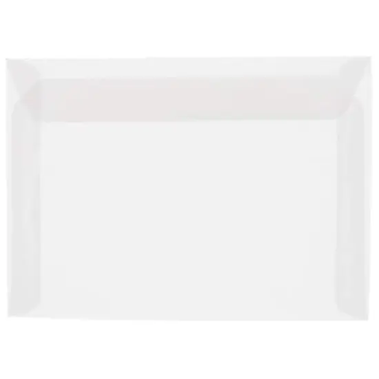 JAM Paper 10" x 13" Translucent Clear Vellum Envelopes, 25ct. {1}