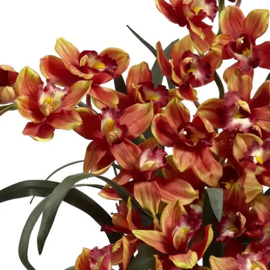 3ft. Large Cymbidium Artificial Arrangement with Vase {3}