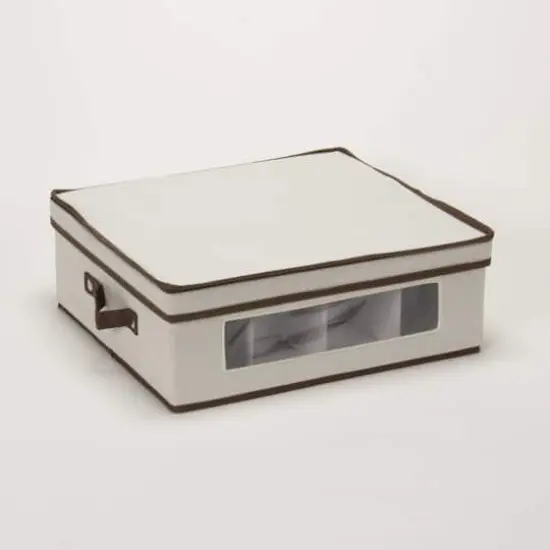 Household Essentials Cup Glassware Storage Box White {8}