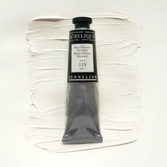 Sennelier Extra Fine Artists' Acrylic Paint, 60mL 119 Tint White {4}