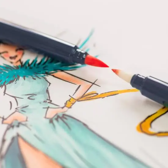 Faber-Castell&reg; Goldfaber Sketch Fashion Dual Tip Alcohol Markers {7}