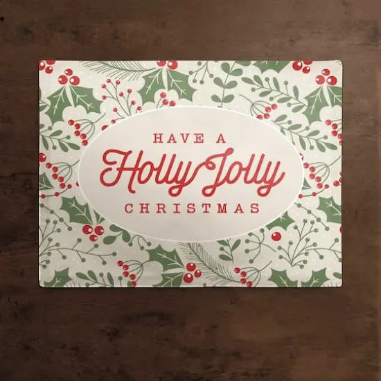 Holly Jolly Poly Twill Placemat {3}