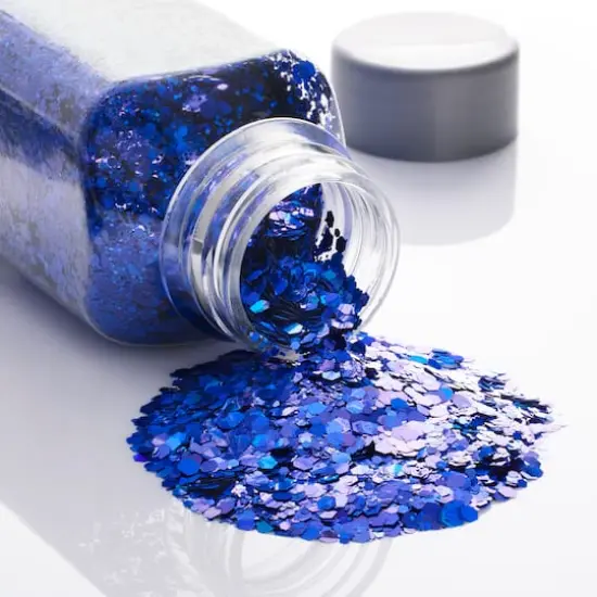 Glitzy Mix Specialty Polyester Glitter by Recollections&trade;Iridescent Blue {3}
