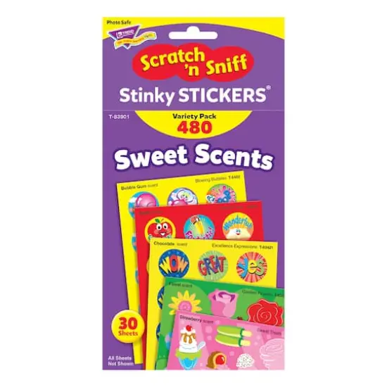 Trend Enterprises&reg; Stinky Stickers&reg; Sweet Scents Variety Pack, 2 Packs of 480ct. {5}
