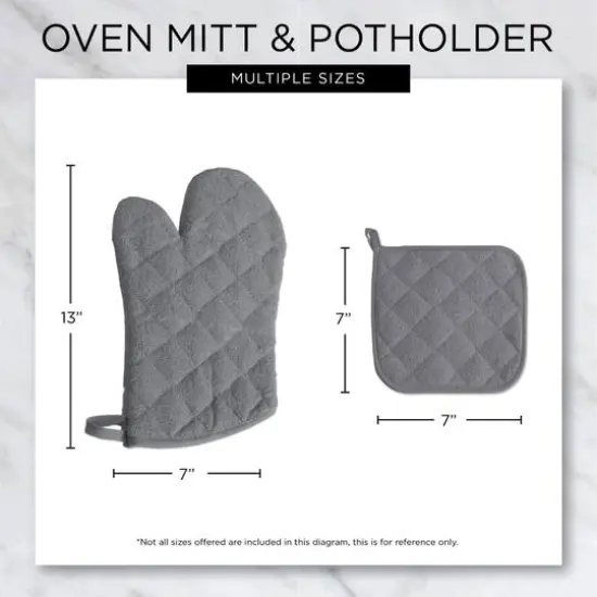DII&reg; Terry Oven Mitts, 2ct. French Blue {8}