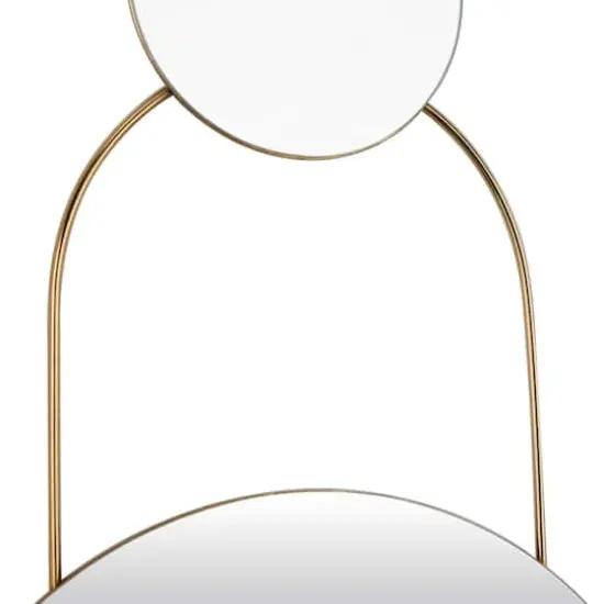 Gold Metal Wall Mirror 20" x 1" x 27" {4}